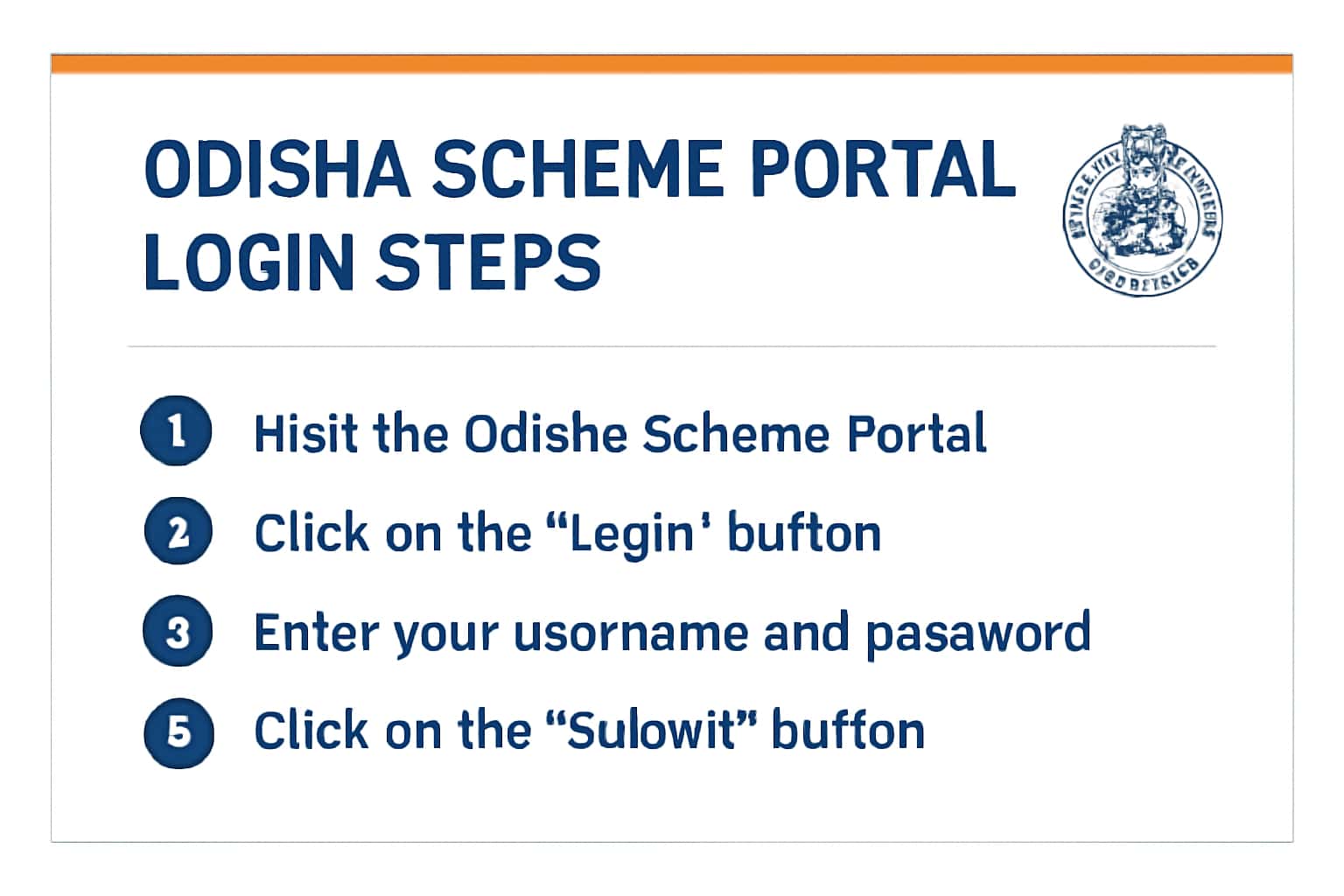 Odisha Scheme Portal Login Steps